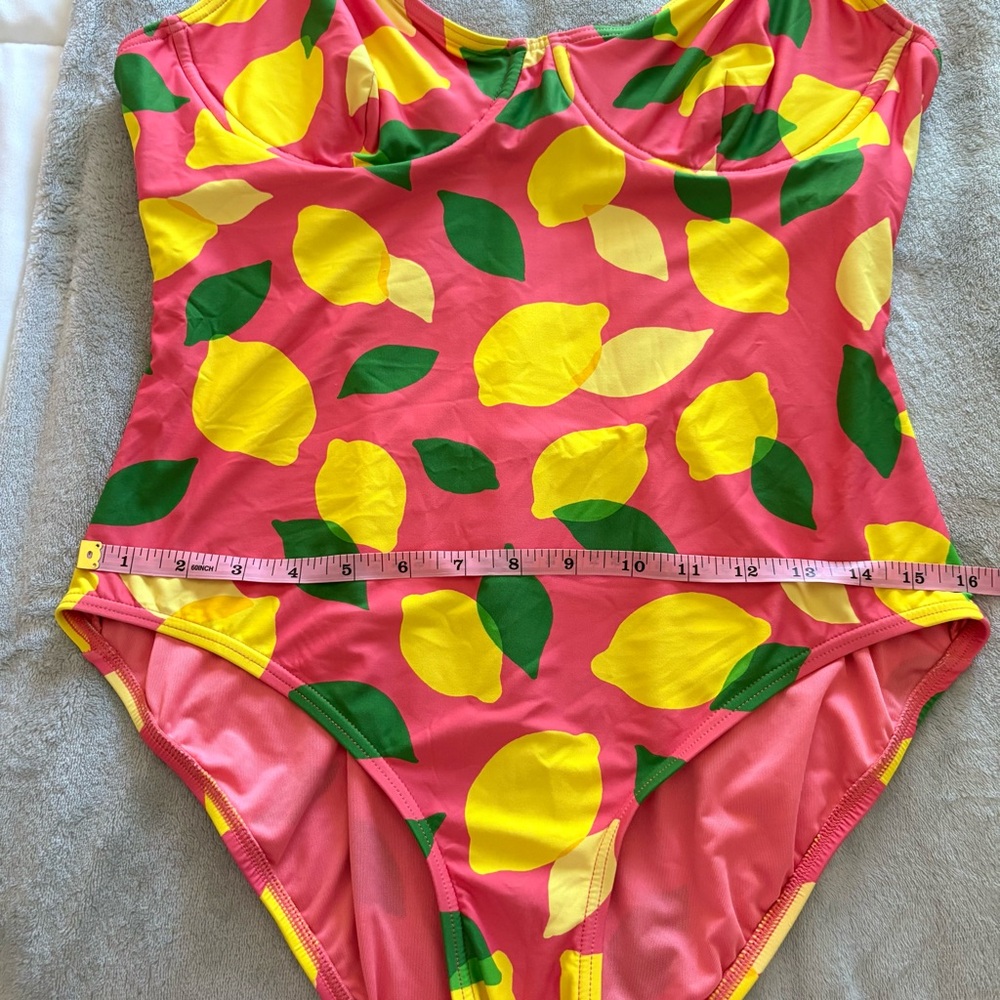Kate Spade Women’s Pink Lemon-Print One-Piece Swimsuit - Picture 15 of 16